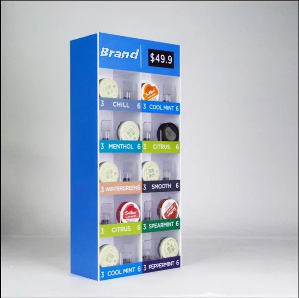 Acrylic Nicotine Snus Display Stand With Pusher